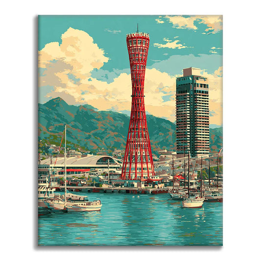 Torre del porto di Kobe - Dipingere con i Numeri