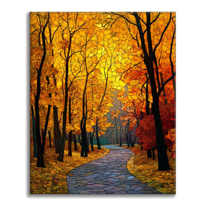 Mosaico Autunno Avenue - Dipingere con i Numeri