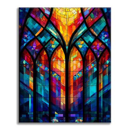 Reticolo di finestra a mosaico - Dipingere con i Numeri