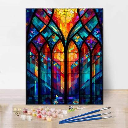 Reticolo di finestra a mosaico - Dipingere con i Numeri