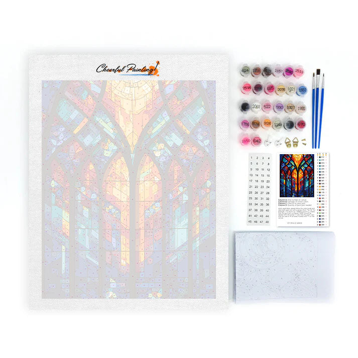 Reticolo di finestra a mosaico - Dipingere con i Numeri