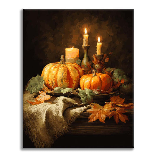 Cena di zucca - Dipingere con i Numeri
