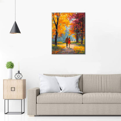 Romantica giornata autunnale - Dipingere con i Numeri