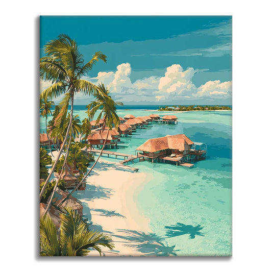 Serenità tropicale - Dipingere con i Numeri