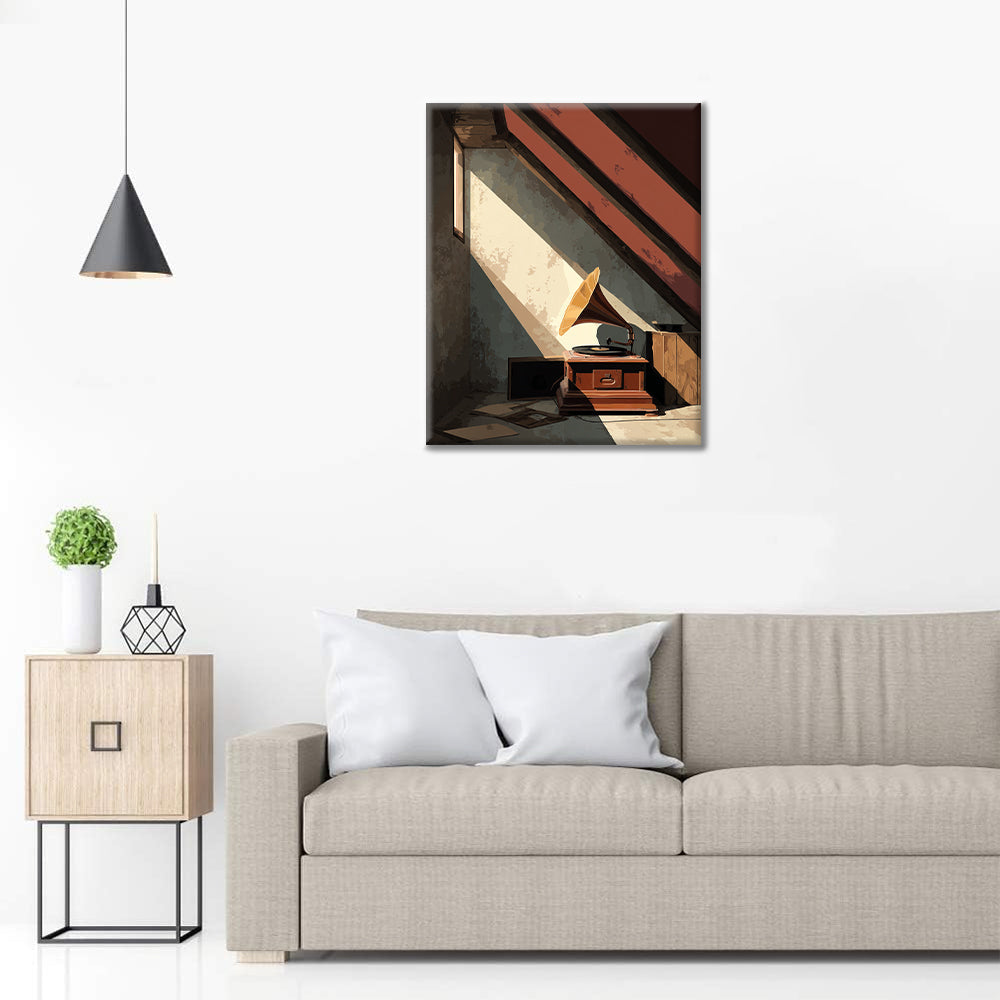 Grammofono da soffitta - Dipingere con i Numeri