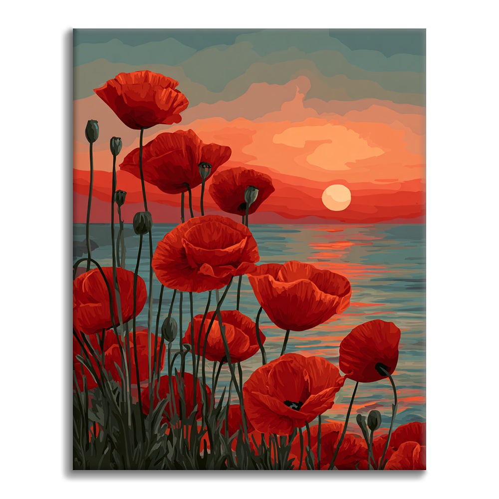 Cremisi Crepuscolo - Dipingere con i Numeri