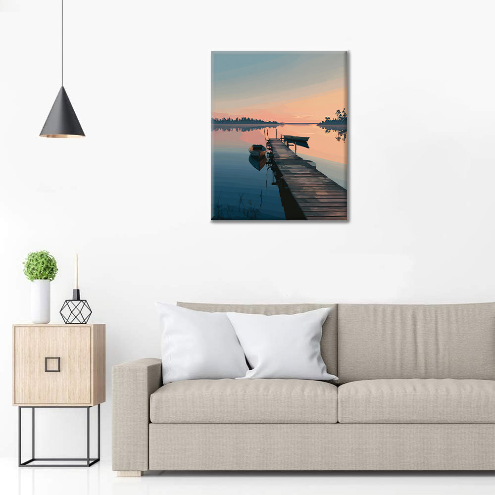 Molo del lago - Dipingere con i Numeri