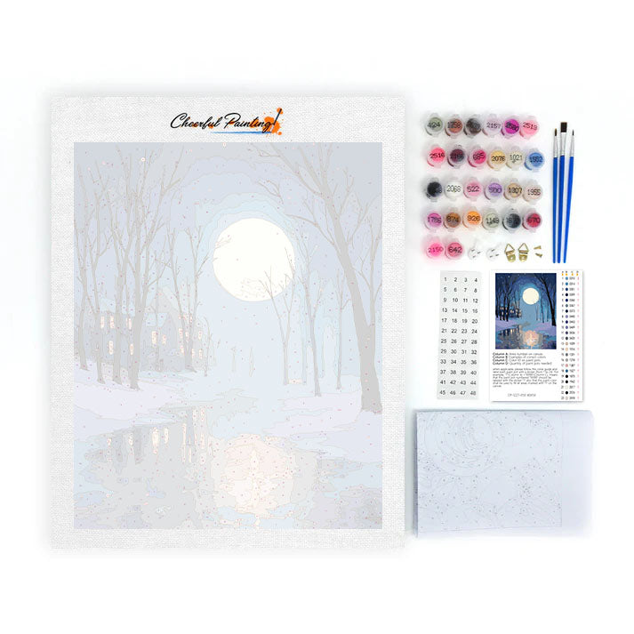 Neve al chiaro di luna - Dipingere con i Numeri