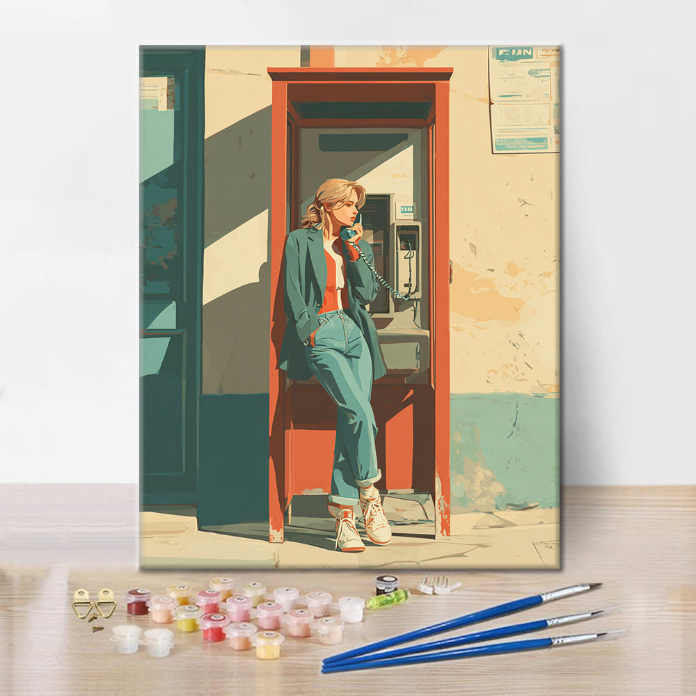 Cabina telefonica - Dipingere con i Numeri