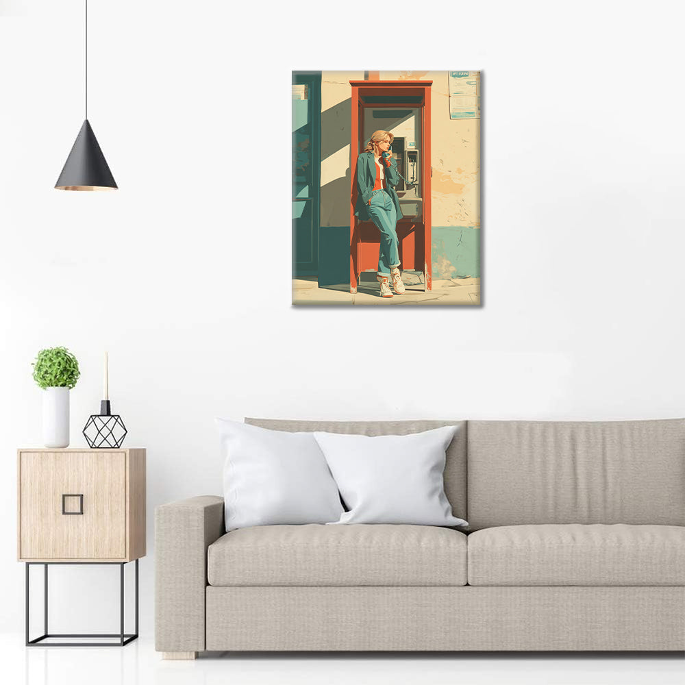 Cabina telefonica - Dipingere con i Numeri