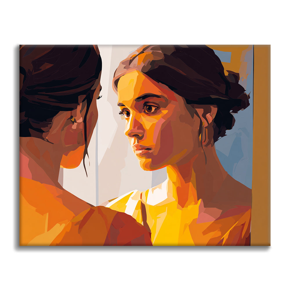 Viso riflesso - Dipingere con i Numeri