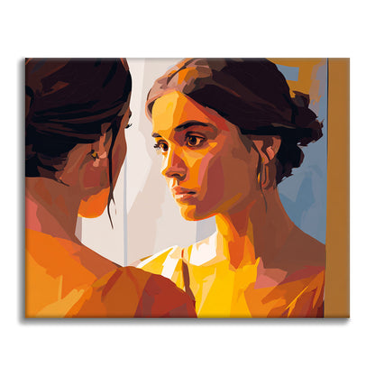 Viso riflesso - Dipingere con i Numeri