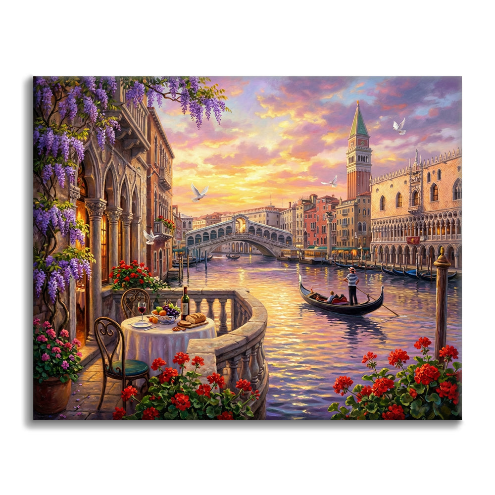 Venezia romantica - Dipingere con i Numeri