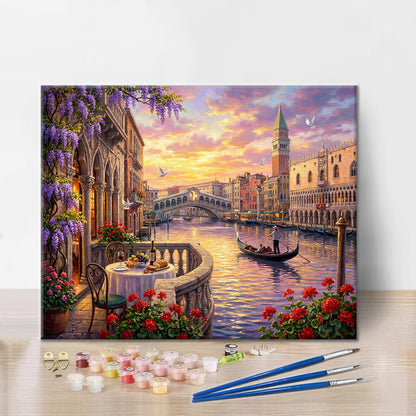 Venezia romantica - Dipingere con i Numeri