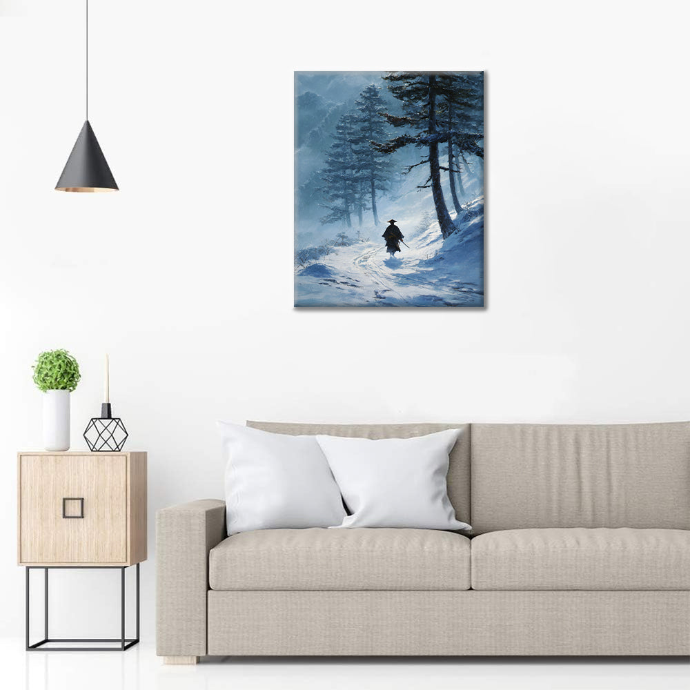 Sentiero innevato - Dipingere con i Numeri