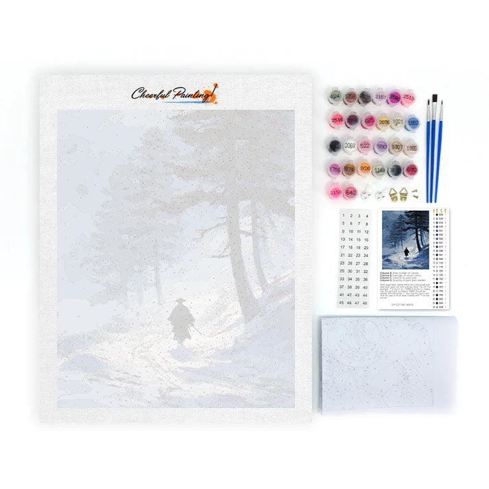 Sentiero innevato - Dipingere con i Numeri