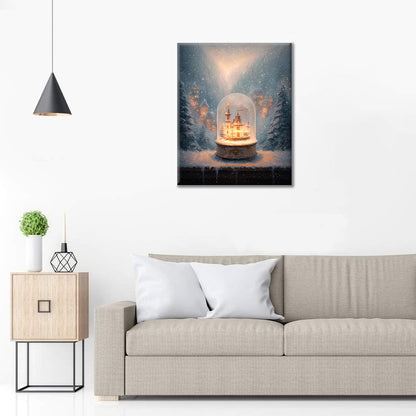 Luce a forma di globo di neve - Dipingere con i Numeri