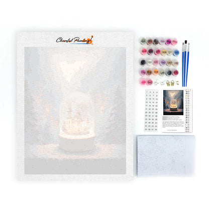 Luce a forma di globo di neve - Dipingere con i Numeri