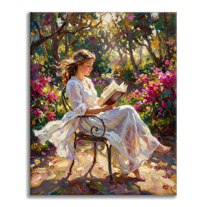Lettura al sole - Dipingere con i Numeri