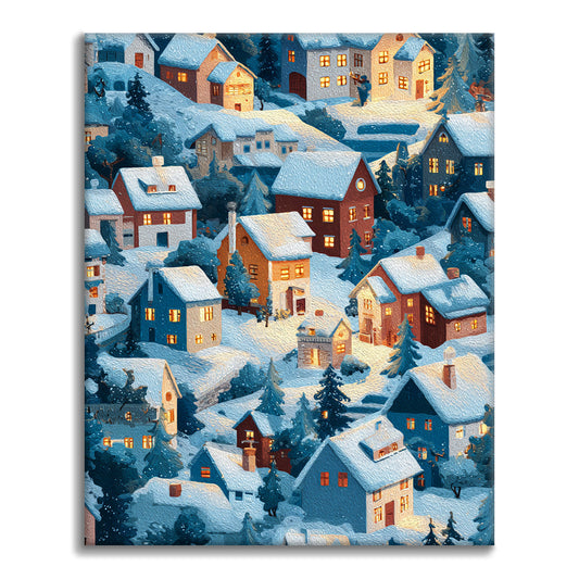 Bagliore invernale - Dipingere con i Numeri