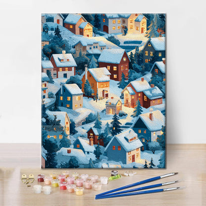 Bagliore invernale - Dipingere con i Numeri