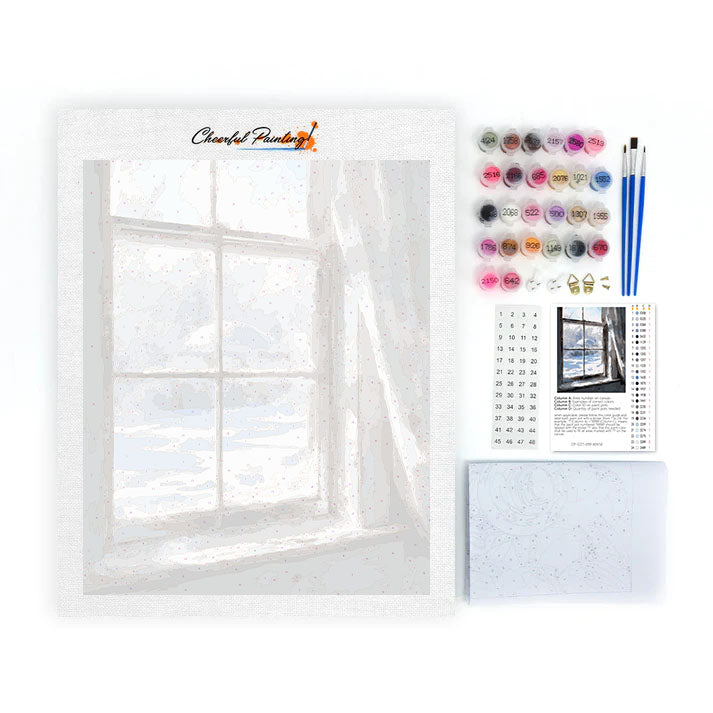Finestra invernale - Dipingere con i Numeri