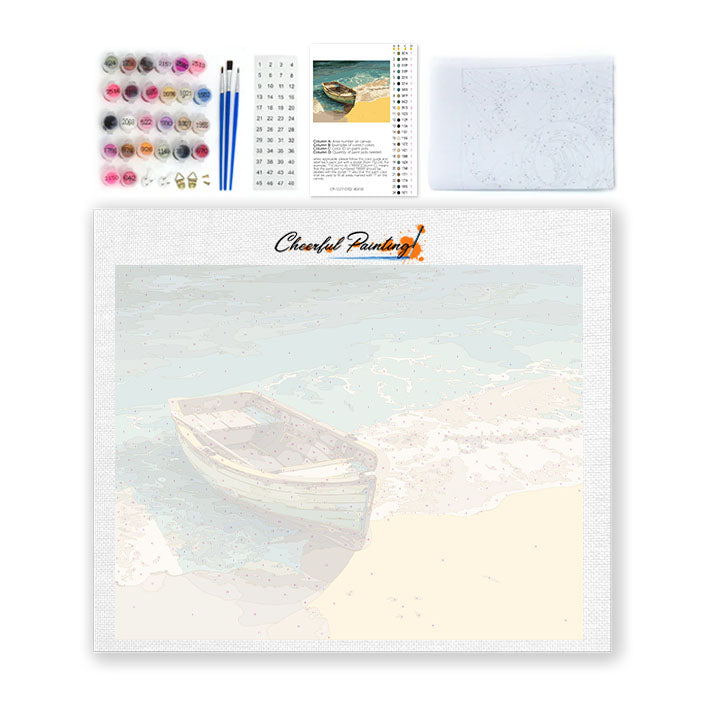 Barca di legno - Dipingere con i Numeri