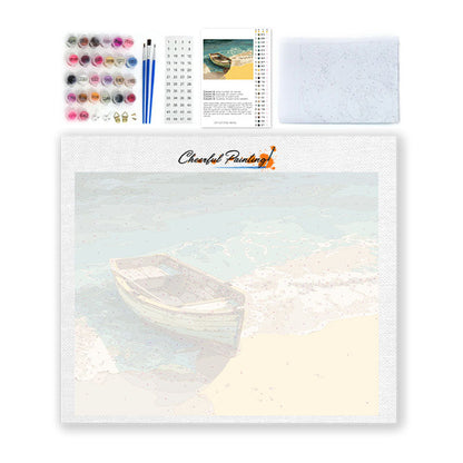 Barca di legno - Dipingere con i Numeri