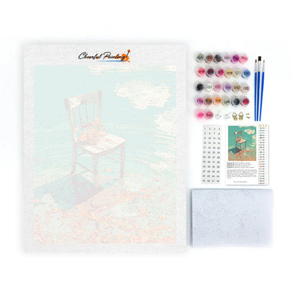 Sedia di legno - Dipingere con i Numeri