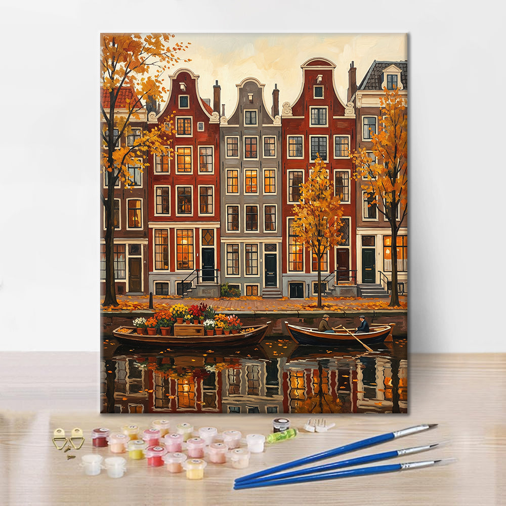 Viste di Amsterdam - Dipingere con i Numeri