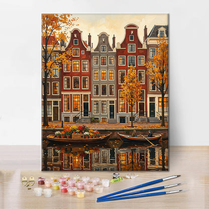 Viste di Amsterdam - Dipingere con i Numeri