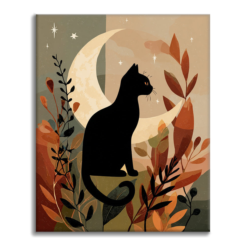 Gatto nero Sil - Dipingere con i Numeri