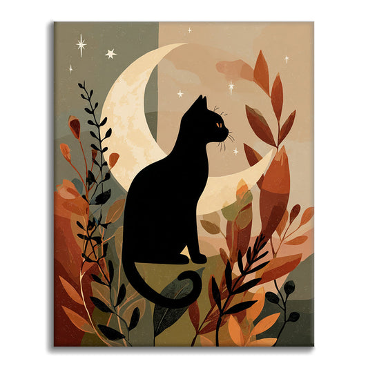 Gatto nero Sil - Dipingere con i Numeri
