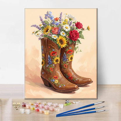 Bouquet di stivali - Dipingere con i Numeri