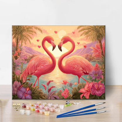 Flamingo Romance - Dipingere con i Numeri