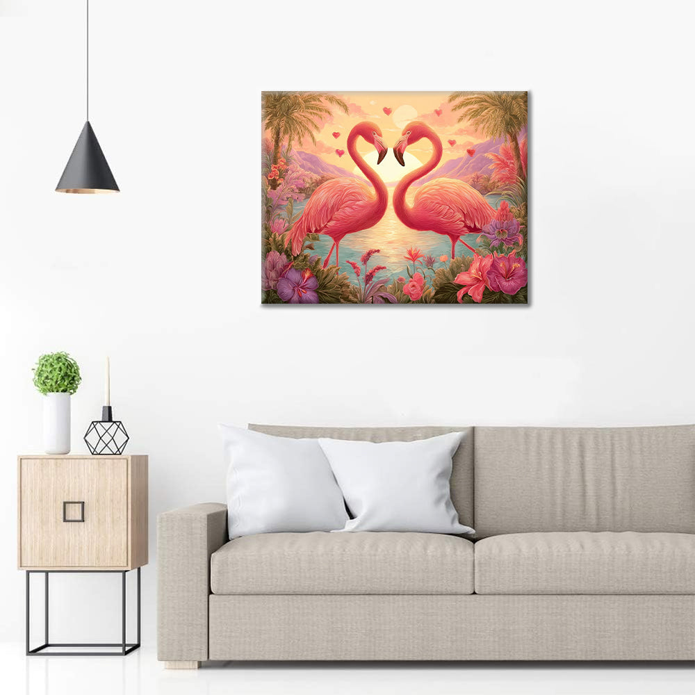 Flamingo Romance - Dipingere con i Numeri