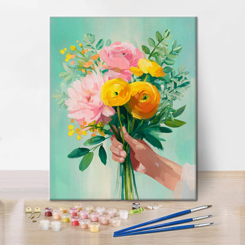 Regalo floreale - Dipingere con i Numeri