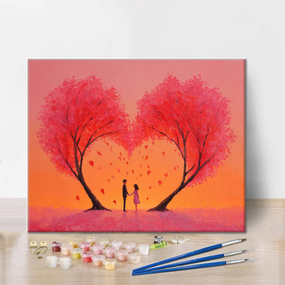 L'abbraccio del cuore - Dipingere con i Numeri