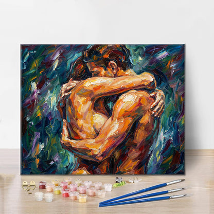 Cuori intrecciati - Dipingere con i Numeri