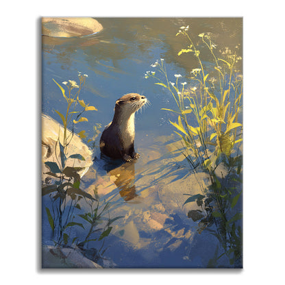 Riverside Otter - Dipingere con i Numeri
