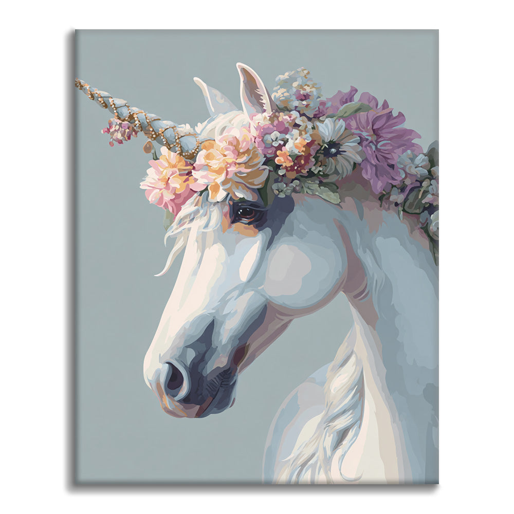 Unicorno bianco - Dipingi con i numeri