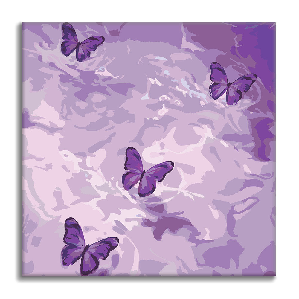 Paesaggio onirico viola - Mini Pittura per numeri