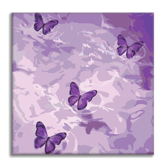 Paesaggio onirico viola - Mini Pittura per numeri
