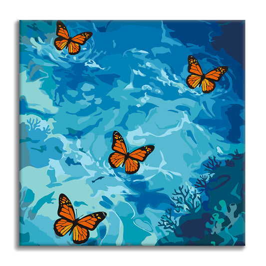 Volo Ceruleo - Mini Pittura per numeri
