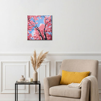 Cielo in fiore di ciliegio - Mini Pittura per numeri