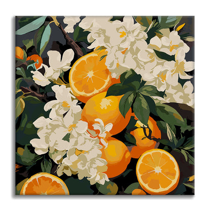 Fiori di agrumi - Mini Pittura per numeri