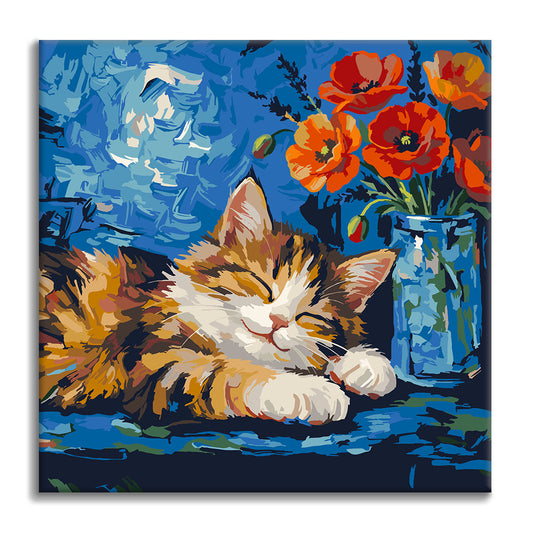 Cozy Calico - Mini Pittura per numeri