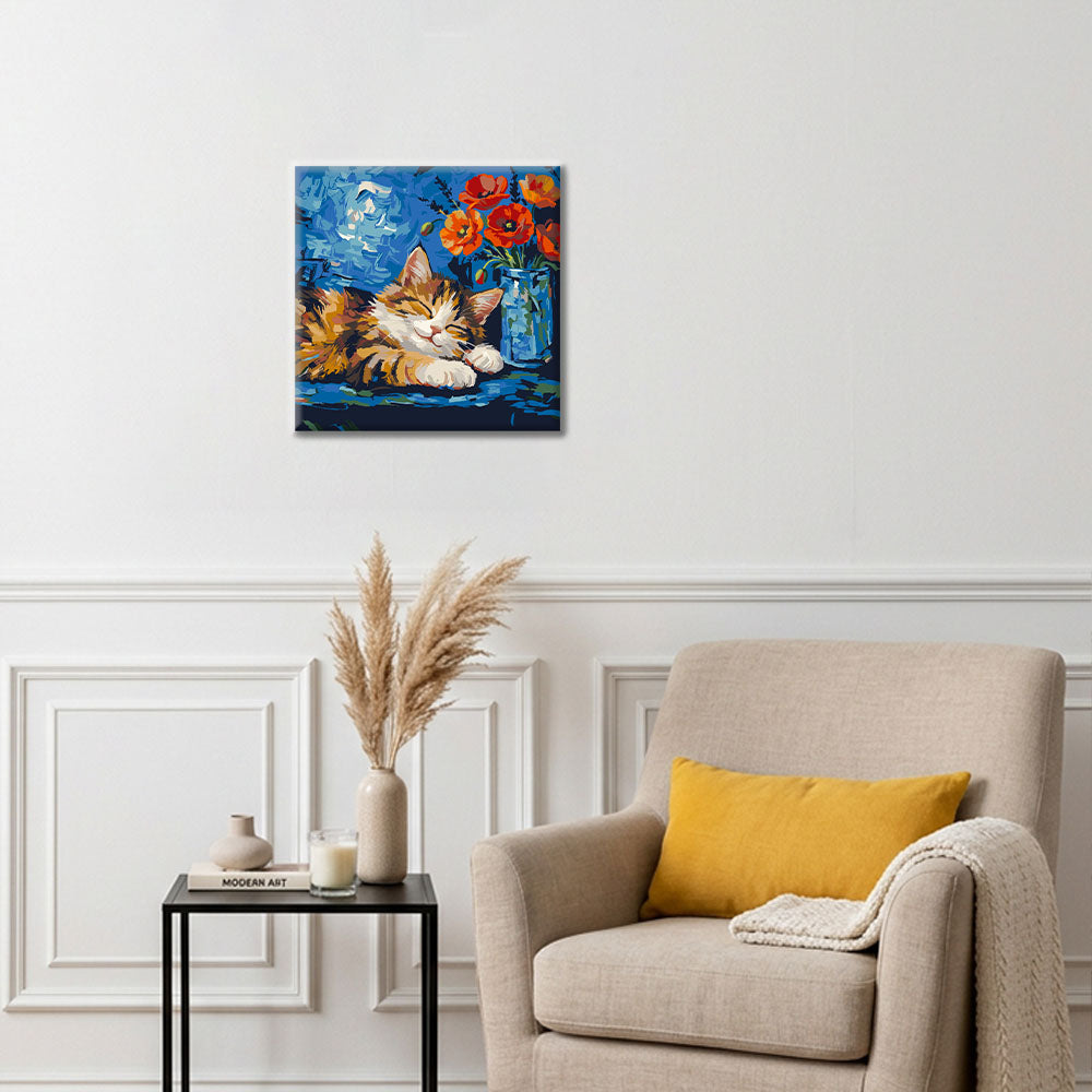 Cozy Calico - Mini Pittura per numeri