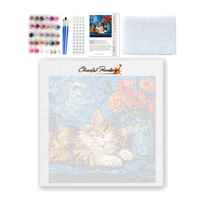 Cozy Calico - Mini Pittura per numeri