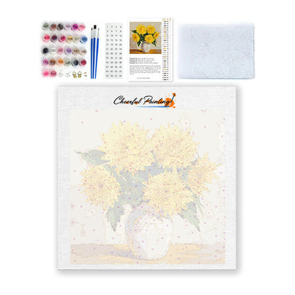 Bouquet di margherite dorate - Mini Pittura per numeri